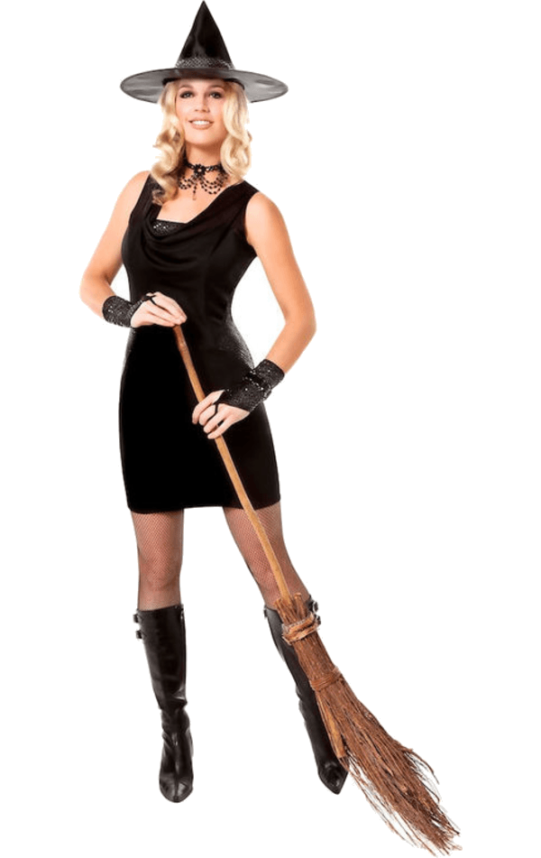Womens Classic Black Witch Costume