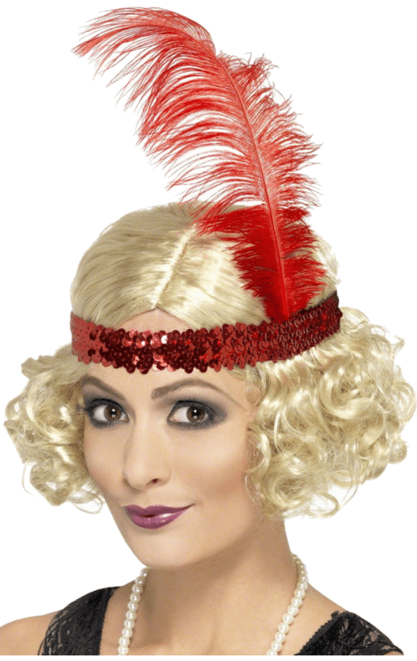 Blonde Flapper Wig with Headband