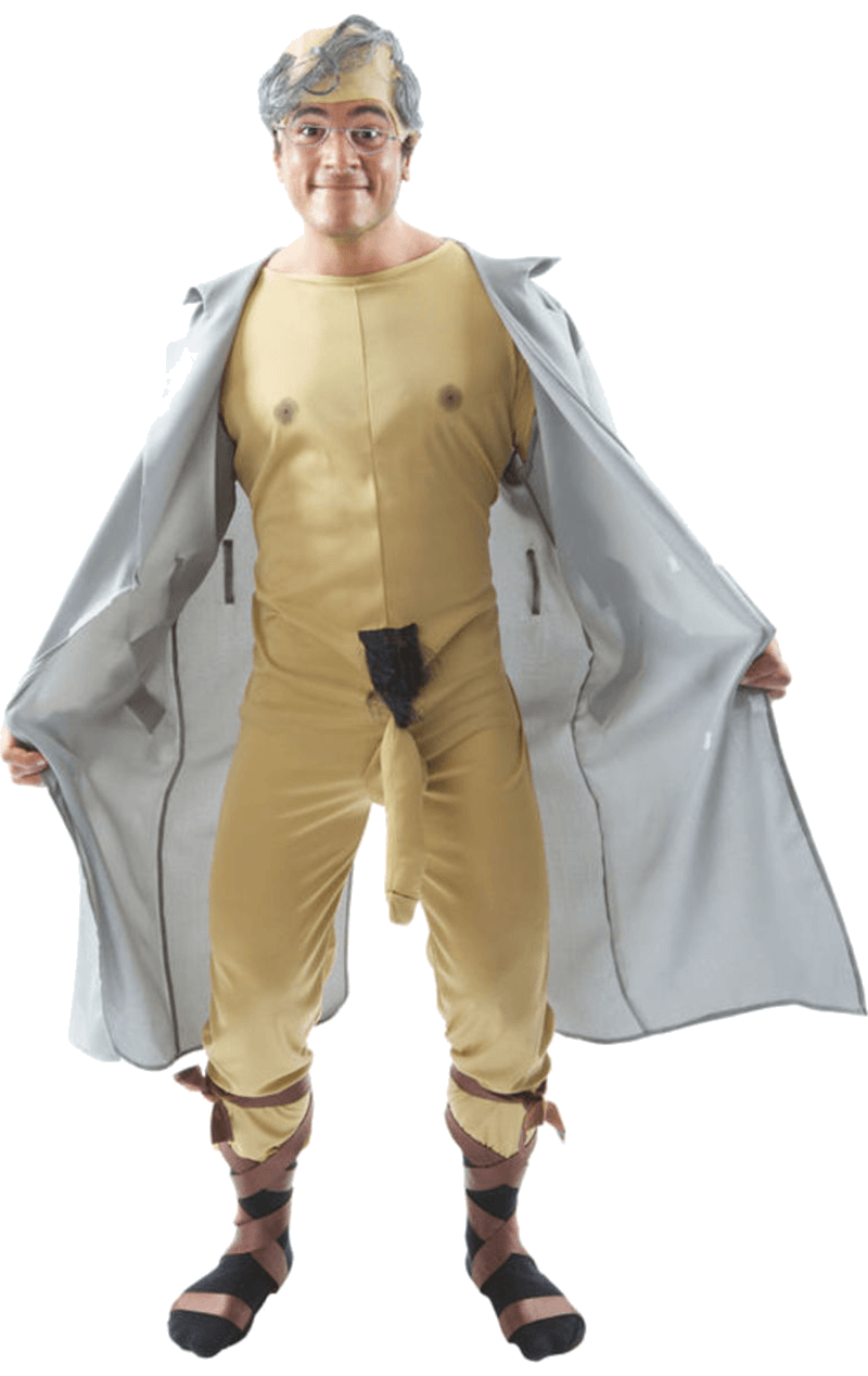 Mens Old Man Flasher Stag Costume