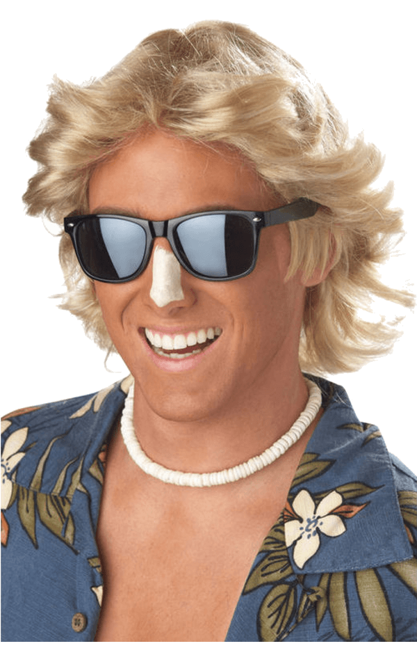 Mens Blonde 70s Wig