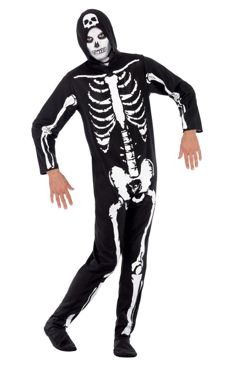 Mens Skeleton Onesie Costume