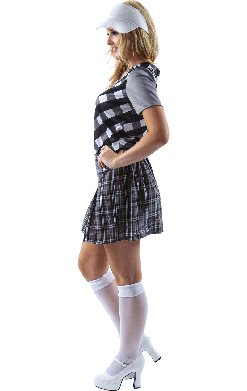 Womens Black Golfer Costume
