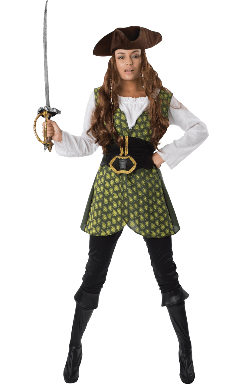 Adult Womens Pirate Fancy Dress Costume