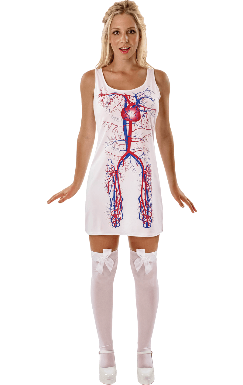 Womens Novelty Artery Dress Costume