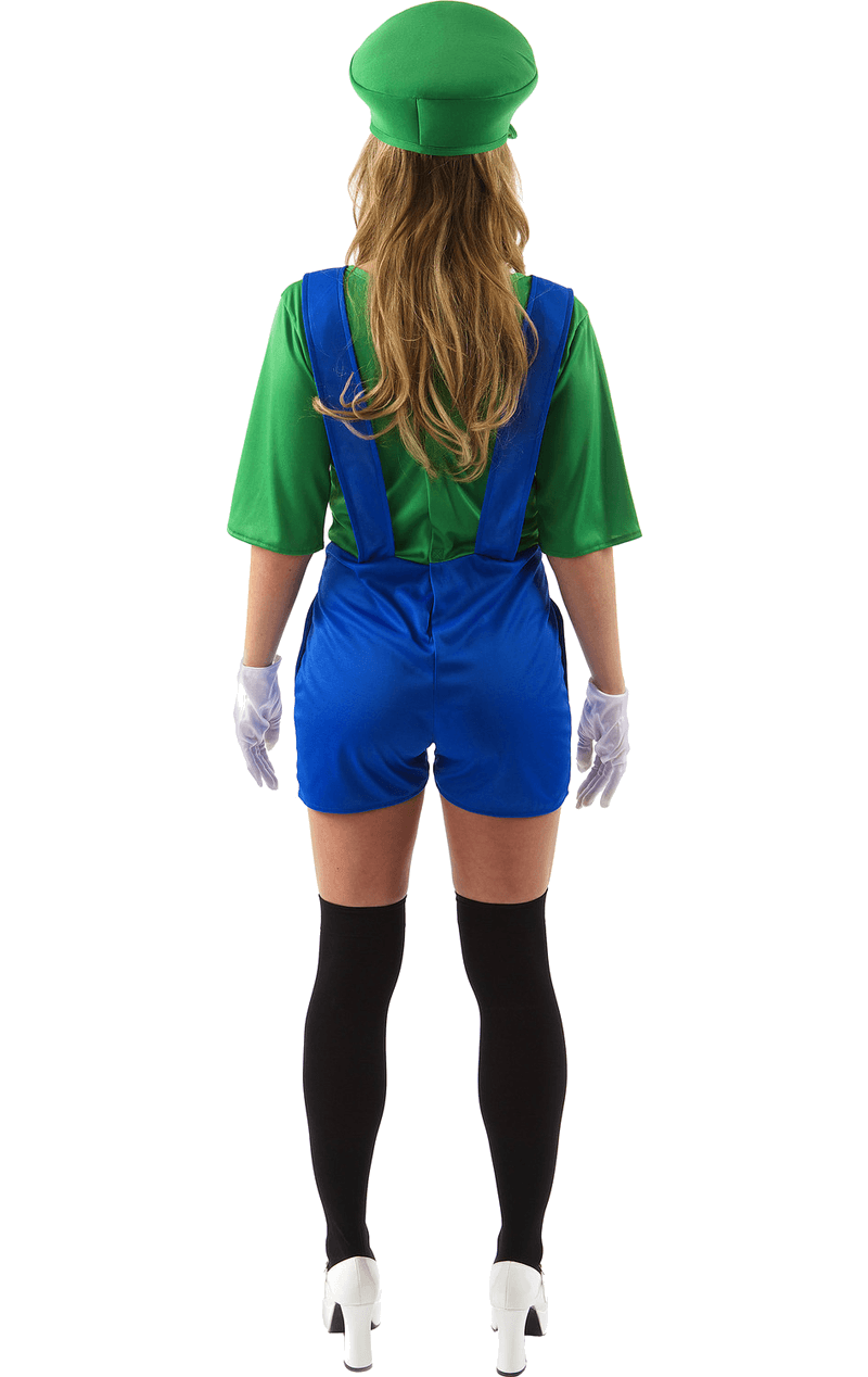 Womens Luigi Super Mario Costume