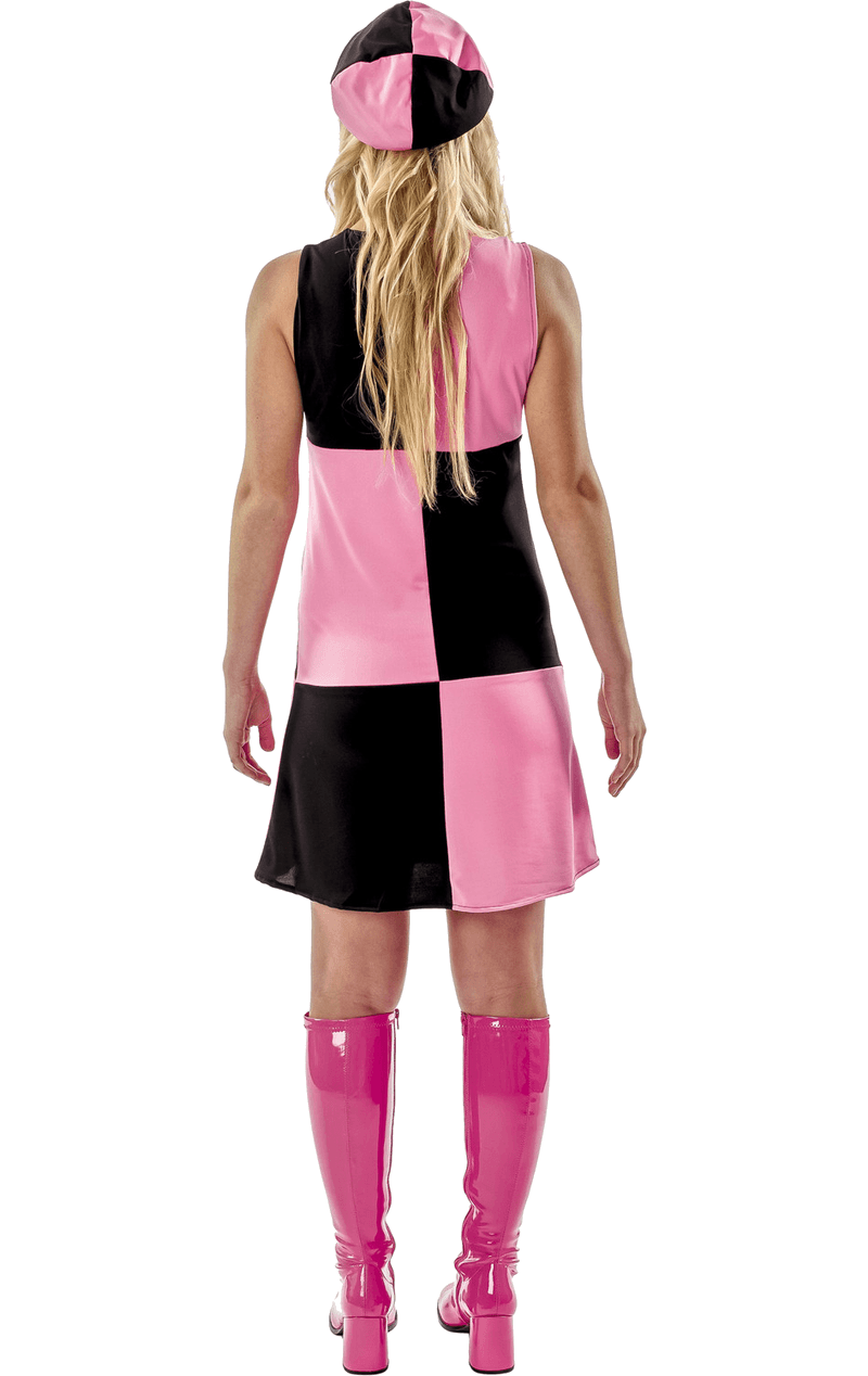Adult 1960s Pink Chequer Costume