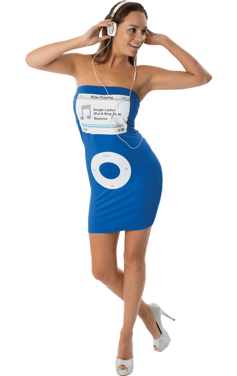 Adult Blue iPod Music Player Dress