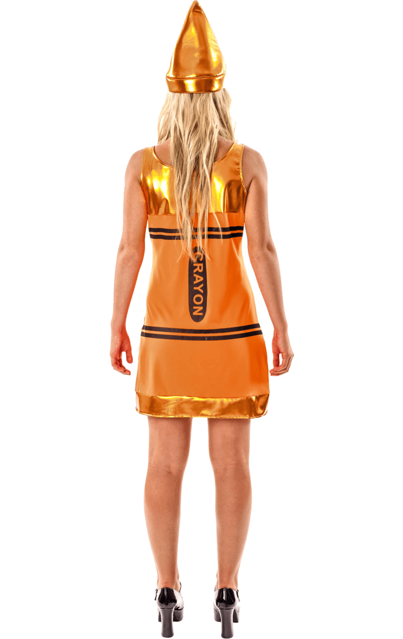 Womens Orange Crayon Costume