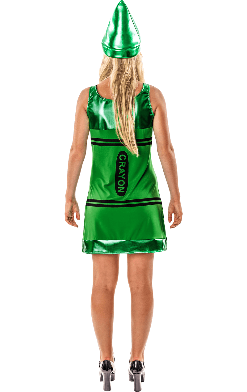 Womens Green Crayon Costume