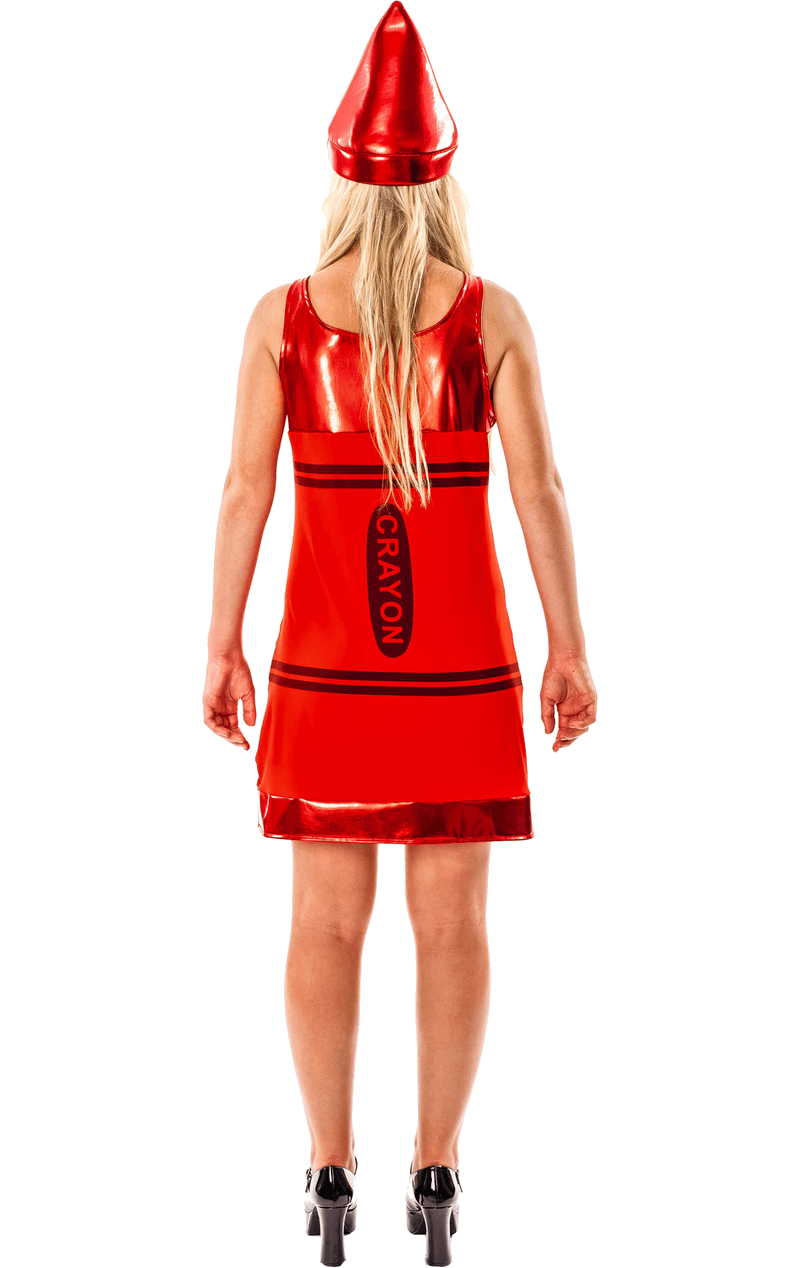 Womens Red Crayon Costume