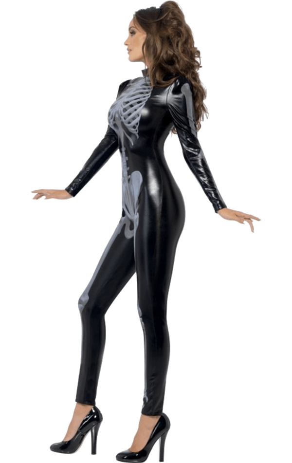 Womens Fever Skeleton Halloween Costume