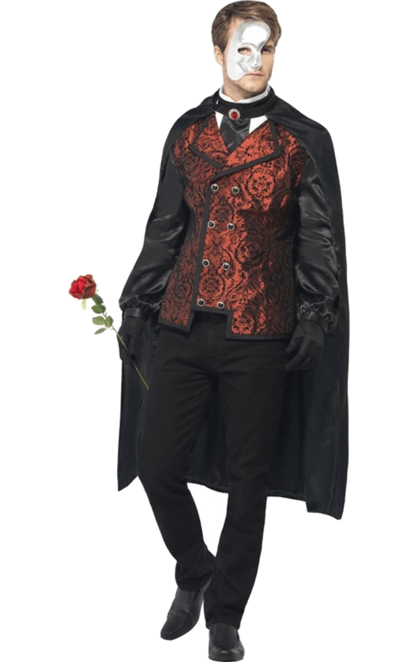 Mens Dark Opera Masquerade Costume