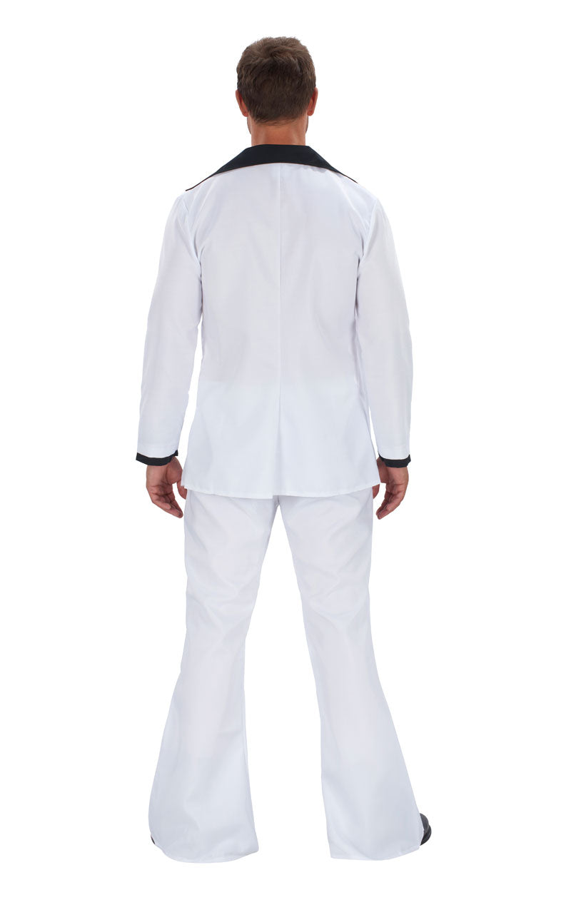 Adult White 1970s Suit Costume