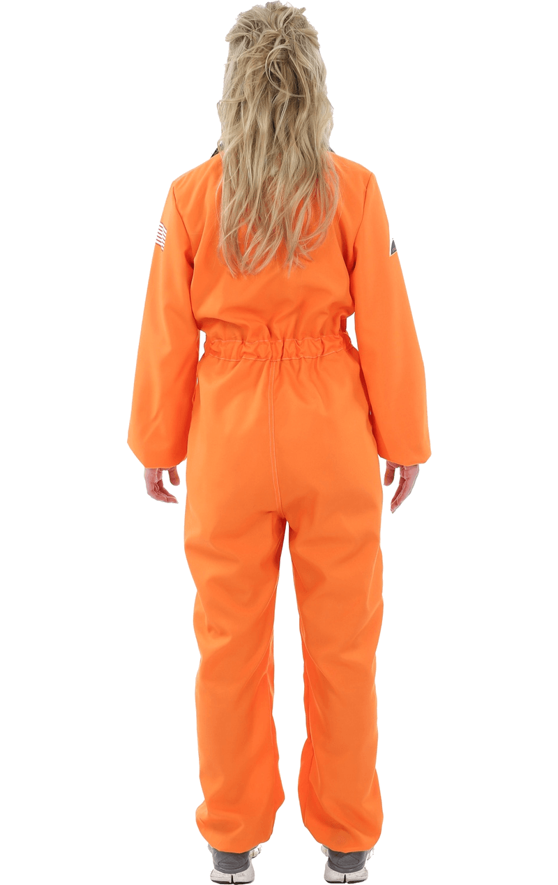 Adult Womens Orange Astronaut Costume