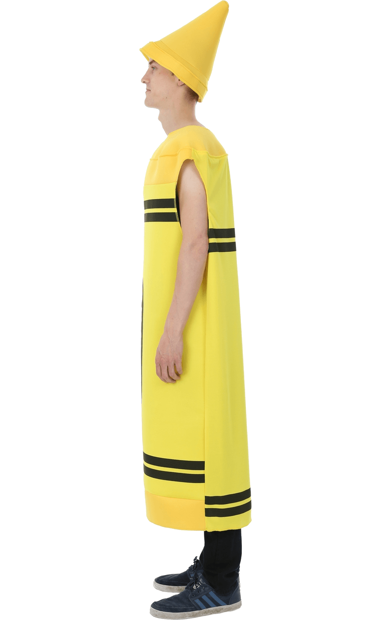 Mens Yellow Crayon Costume