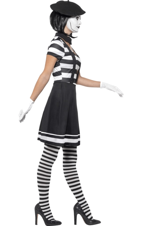 Adult Lady Mime Artist Costume