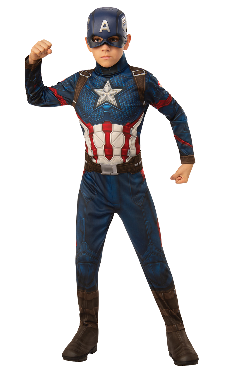 Boys Captain America Endgame Costume
