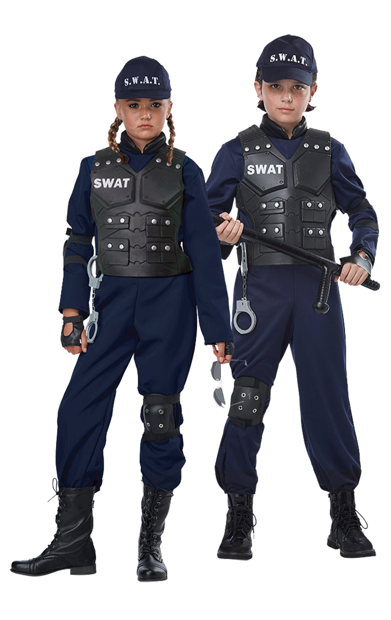 Kids SWAT Police Costume