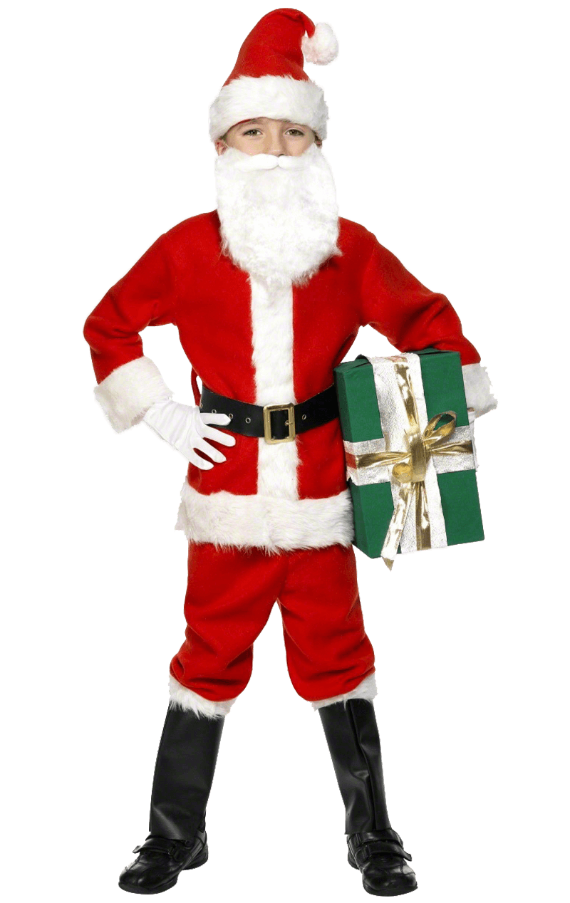 Boys Deluxe Santa Costume
