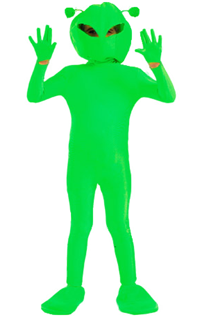 Kids Green Alien Costume