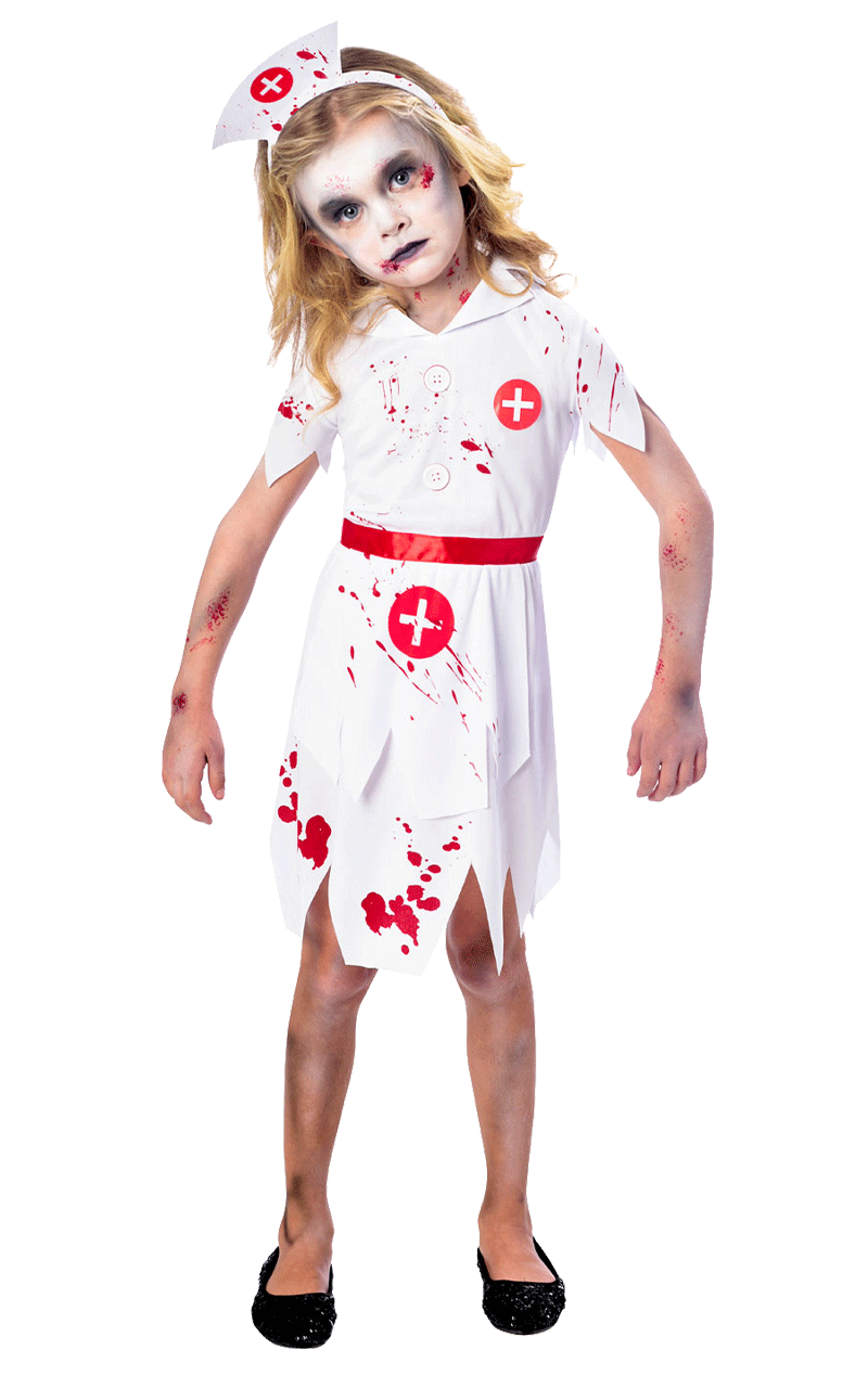 Girls Zombie Nurse Costume
