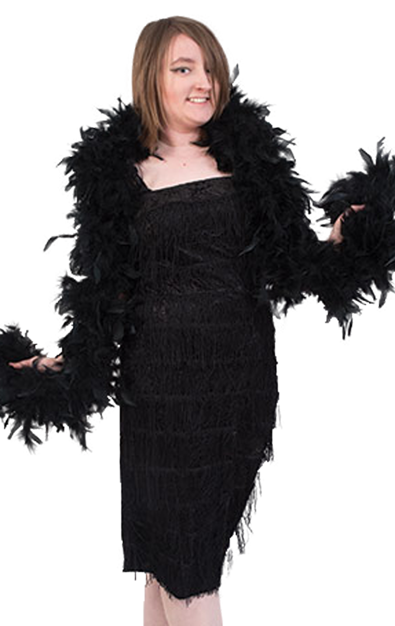 Deluxe Black Feather Boa