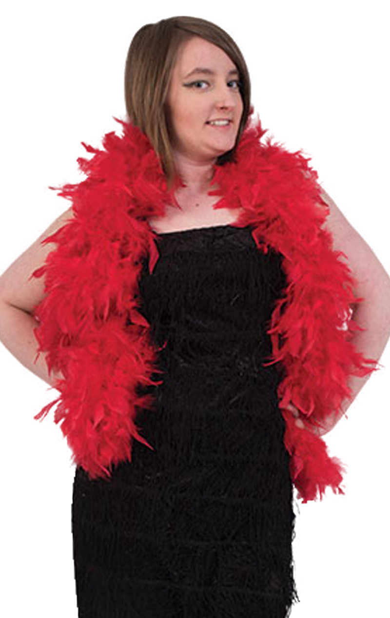 Deluxe Red Feather Boa