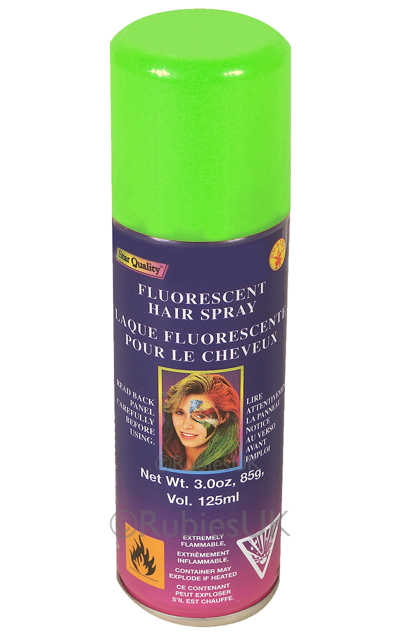 Green Fluorescent Hair Spray