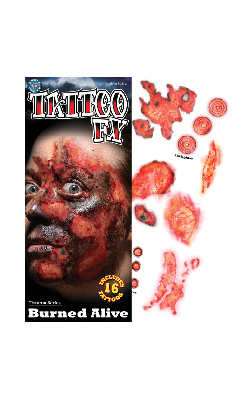Burned Temporary Tattoos