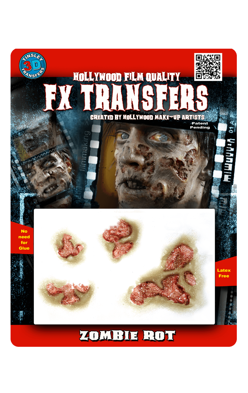 Zombie Rot 3D FX Stick On Transfer