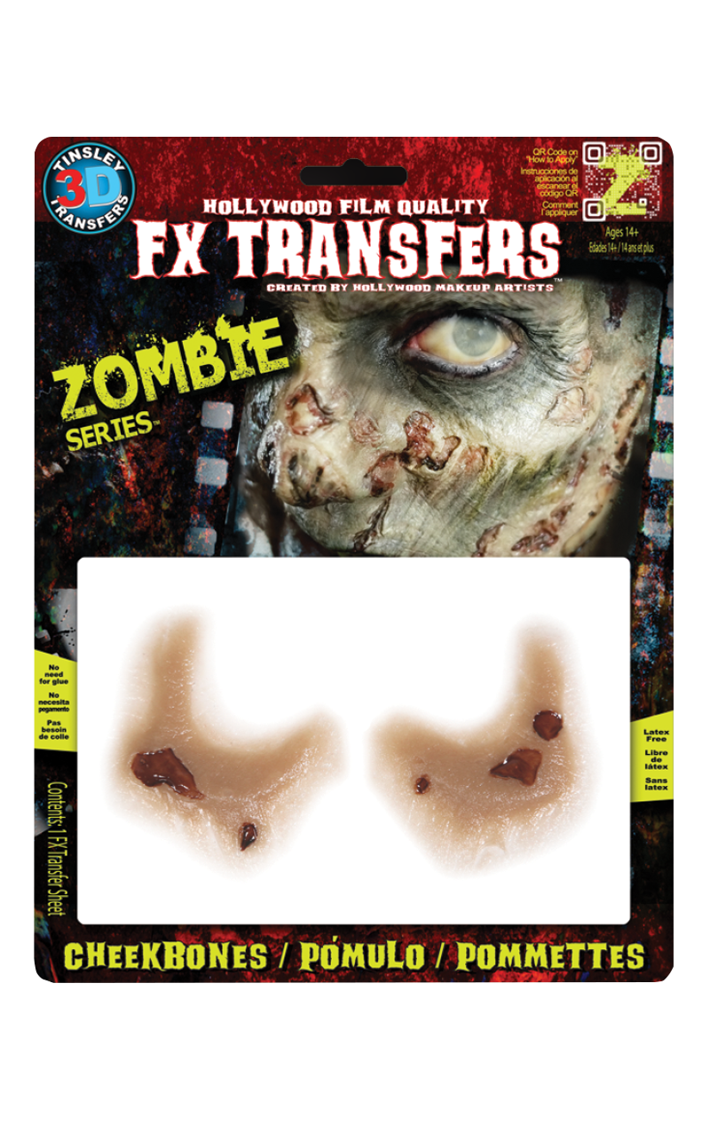 Zombie Hollowed Cheekbones FX Transfers