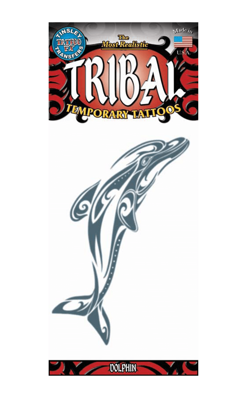 Dolphin Tribal Tattoo Transfer