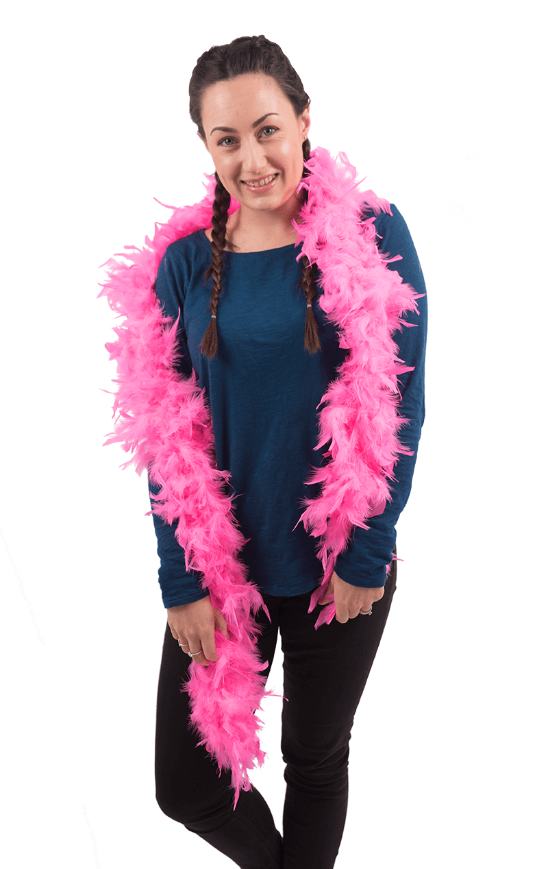Pink Feather Boa Accessory