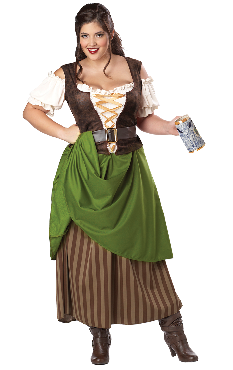 Adult Tavern Maiden Costume (Plus Size)