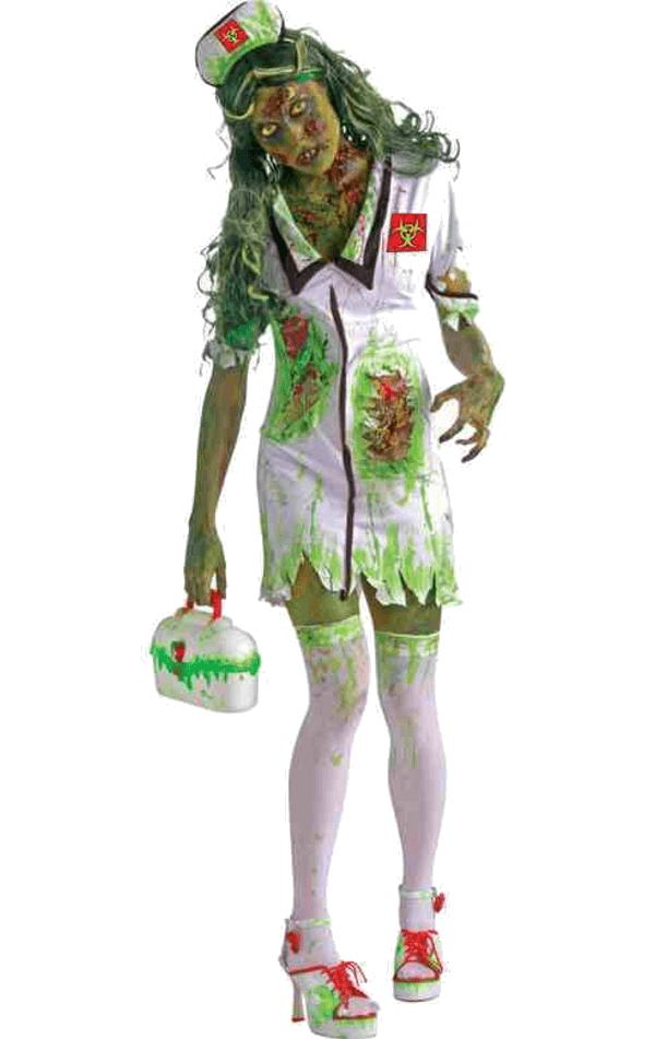 Womens Biohazard Zombie Nurse Costume