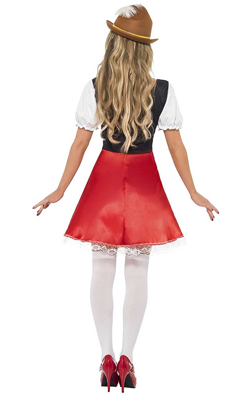 Womens Oktoberfest Red Bavarian Costume