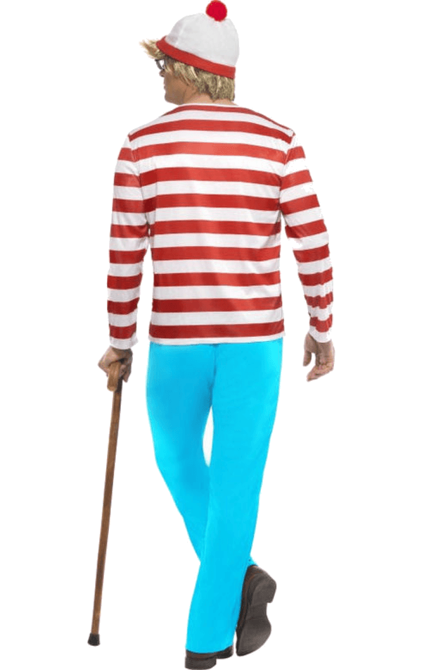 Mens Wheres Wally Costume - joke.co.uk