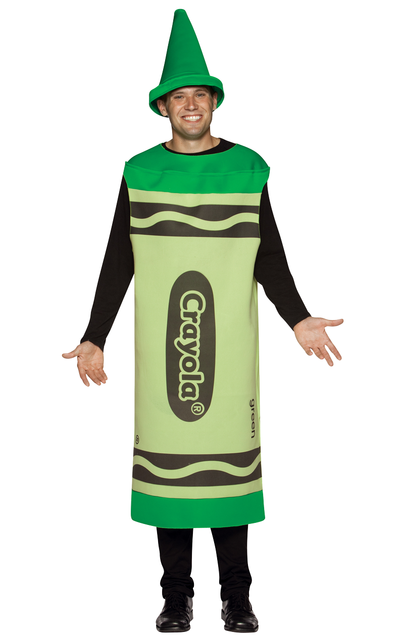Mens Green Crayola Costume
