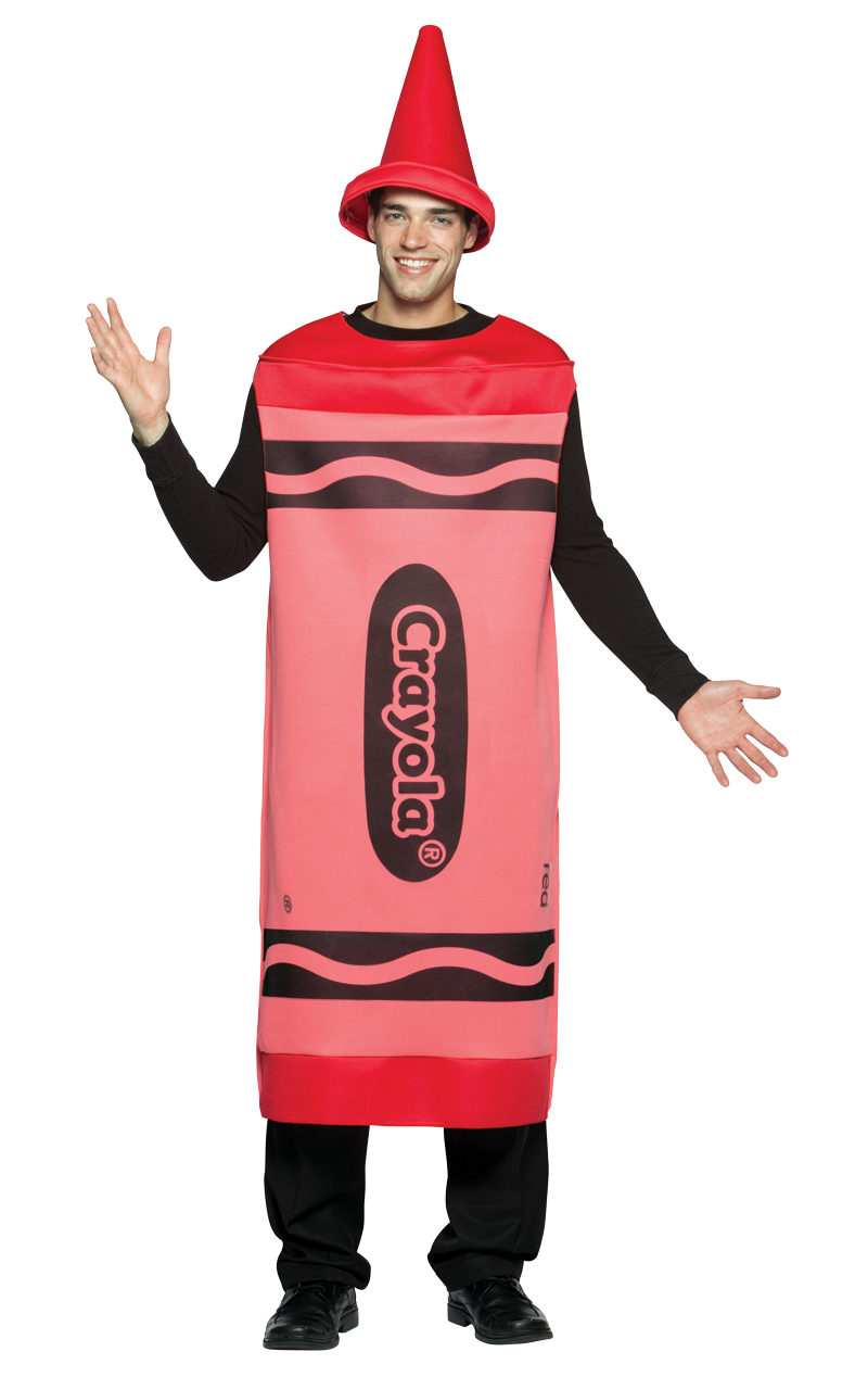 Mens Red Crayola Costume