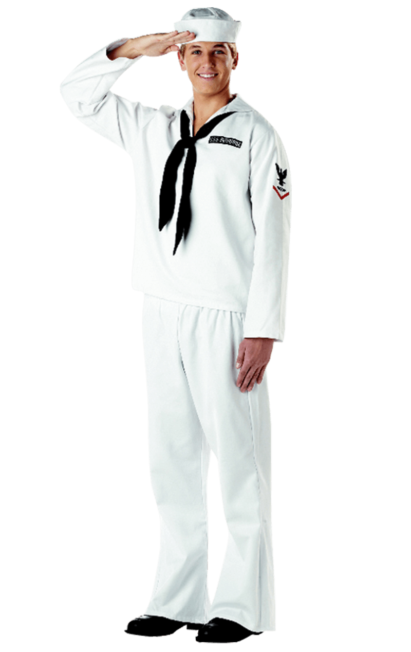 Mens White Sailor Costume
