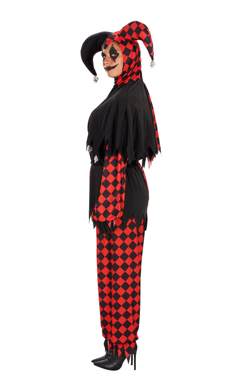 Adult Halloween Evil Jester Costume