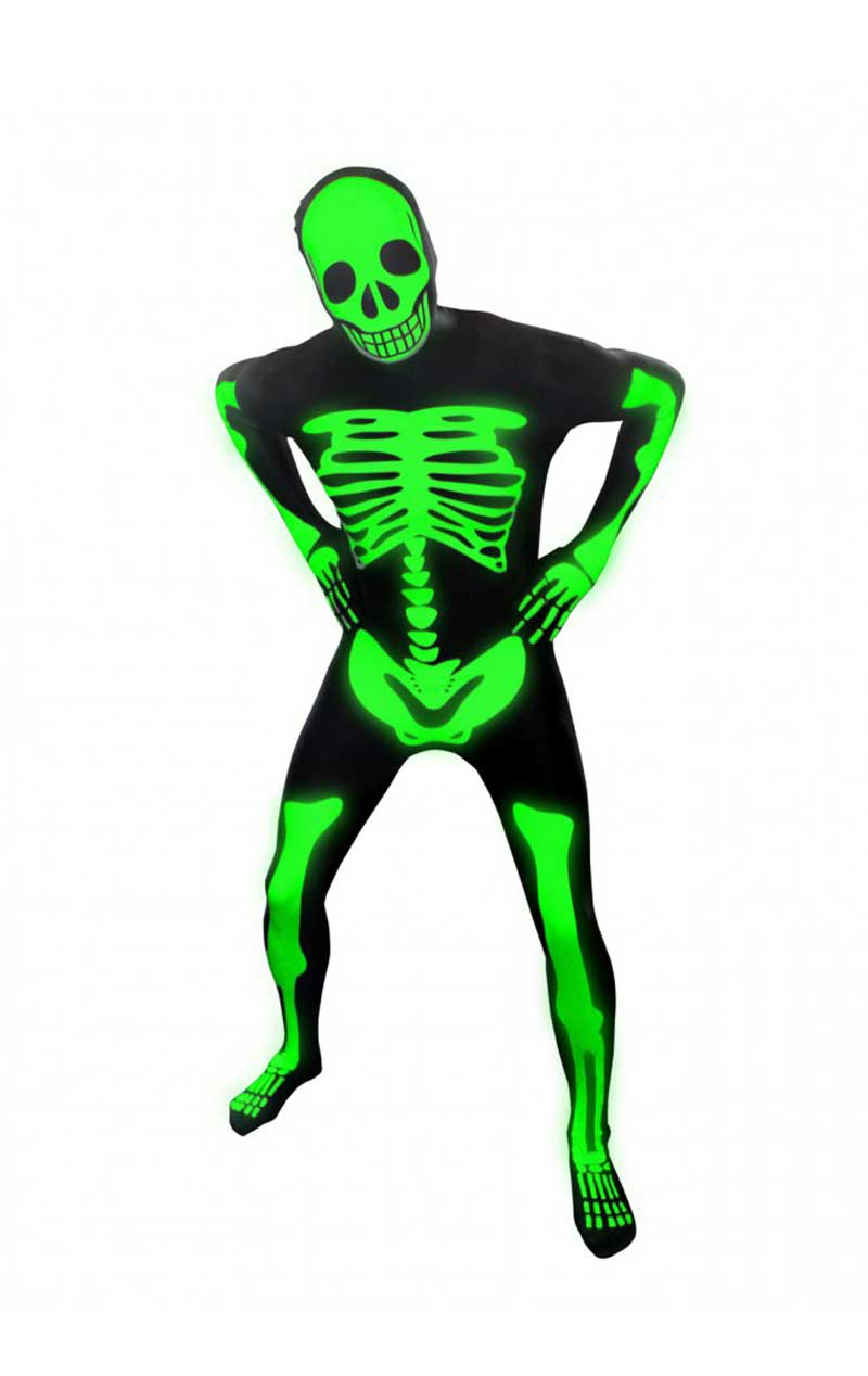 Mens Glow in the Dark Skeleton Morphsuit