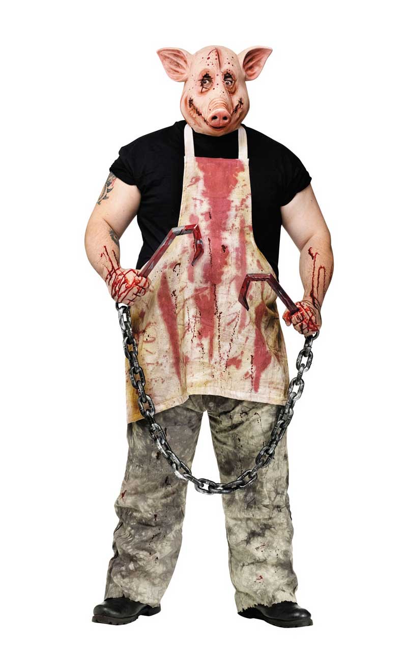 Mens Butcher Pig Halloween Costume