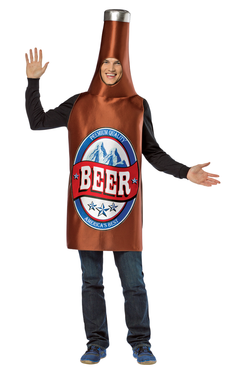 Brown Beer Bottle Costume