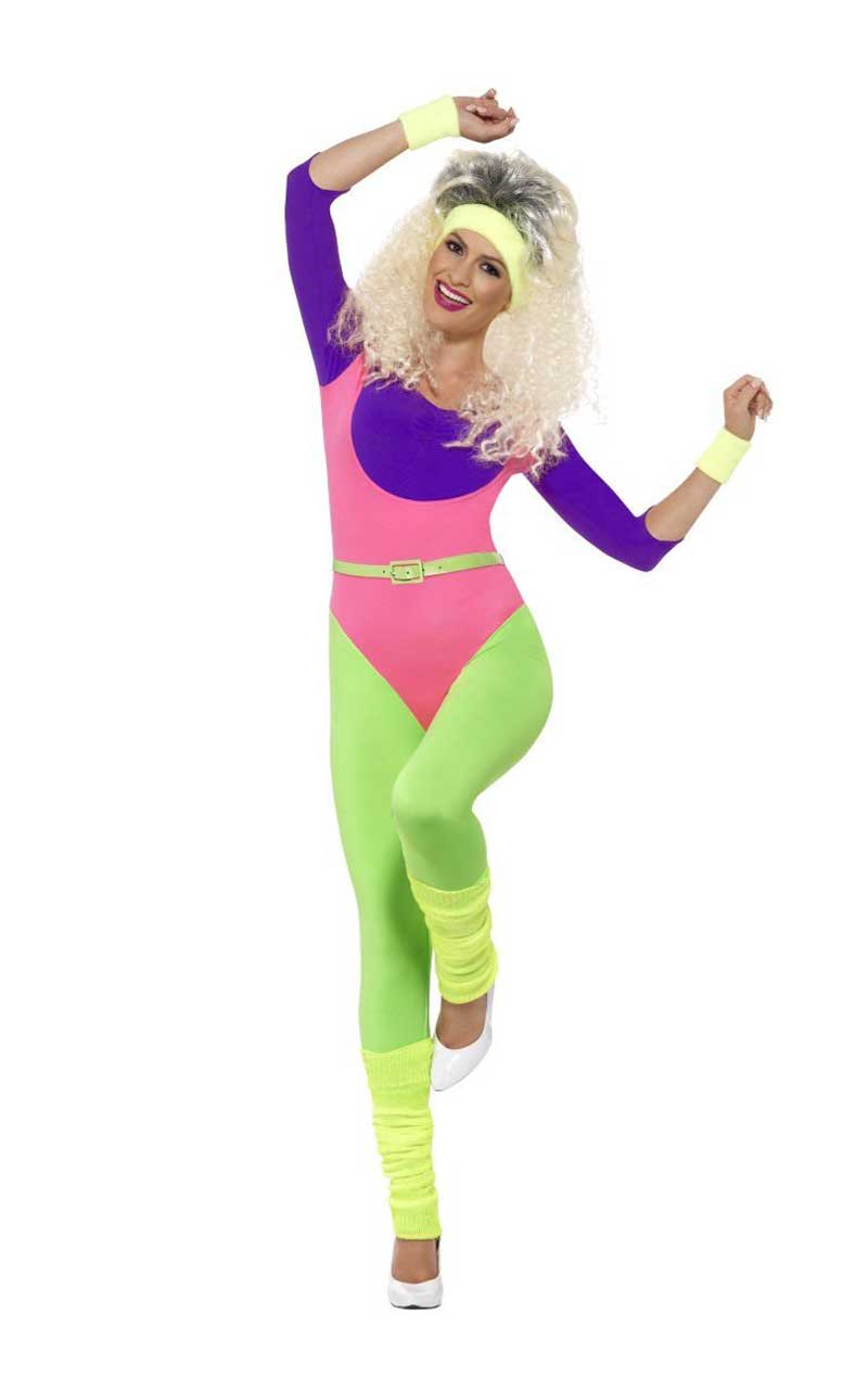 Womens 80s Work Out Costume