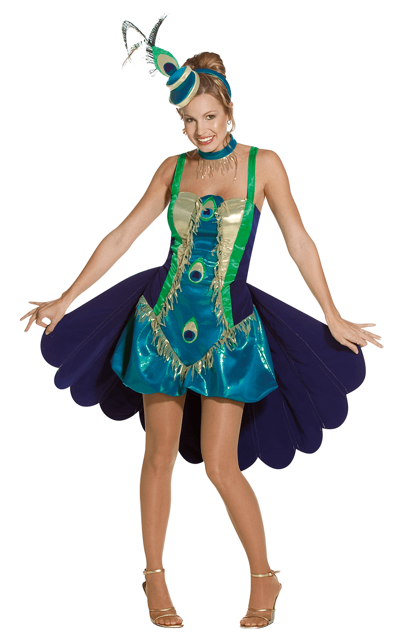 Ladies Peacock Showgirl Costume
