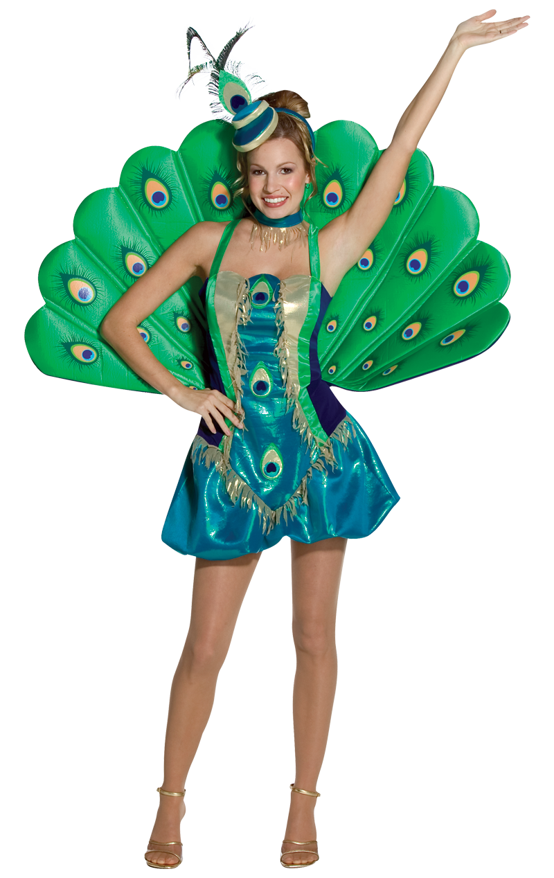 Ladies Peacock Showgirl Costume