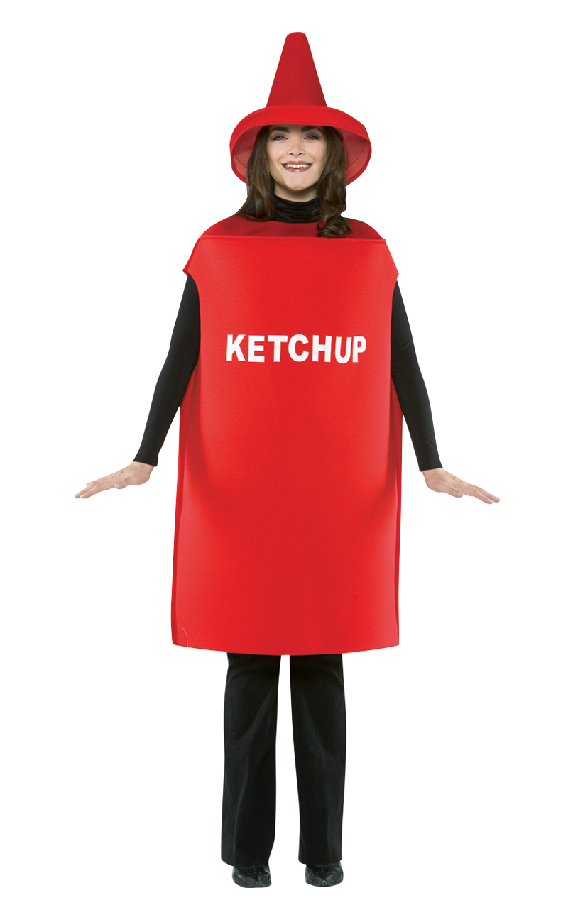 Adult Light Weight Ketchup Costume