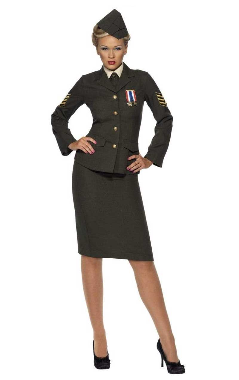Womens Wartime Officer Uniform Costume
