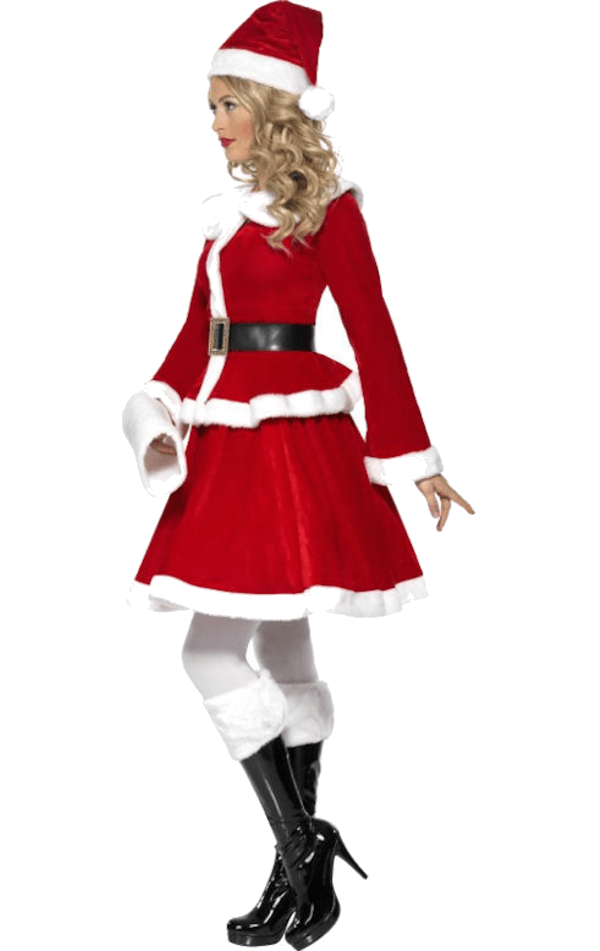 Womens Miss Elegant Santa Costume